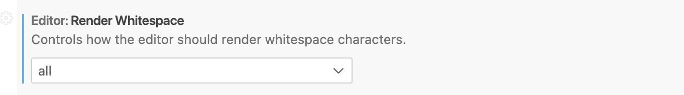 vscode 显示空白字符